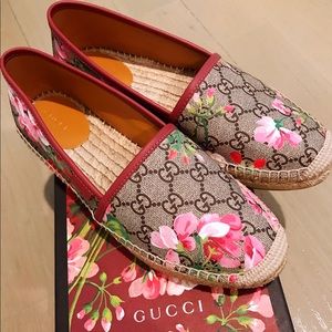 Authentic brand new gucci floral espadrilles